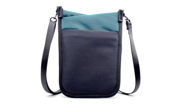 The rear of the P.I.K.A. Pouch in Seapine Green (dark green) 630 Recycled.